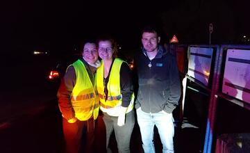 FOTO: Záchrana vystrašenej sučky pri obci Veľký Lapaš