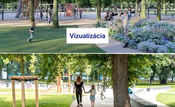FOTO: Vizualizácia verzus realita rekonštrukcie Starého parku na Sihoti