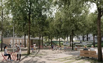 FOTO: Víťazný návrh riešenia priestranstva pred OC Sandokan v Nitre predložil žilinský ateliér