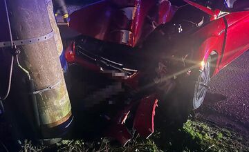 FOTO: Pri Vrábľoch sa zrazili dve osobné autá