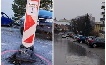 FOTO: Oprava výtlku na Hlbokej v Nitre