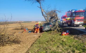 FOTO: Tragická nehoda v Topoľčianskom okrese (3. 3. 2025)