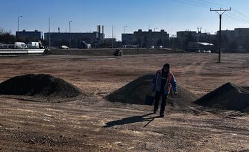 FOTO: Takto vyzerá výstavba turbo okružnej križovatky vo Vrábľoch 