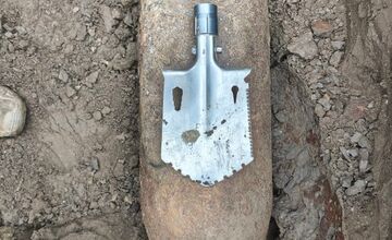 FOTO: V obci Svodín objavili muníciu z 2. svetovej vojny, ľudí museli evakuovať