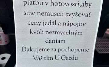 FOTO: Transakčná daň už má prvé obete. Podnikatelia presúvajú náklady na zákazníkov
