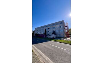 FOTO: Internát Poľnohospodár SPU Nitra Chrenová - búracie práce