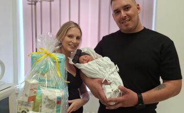 FOTO: Tamarka je 500. bábätko narodené v roku 2025 v levickej nemocnici