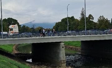 FOTO: Rieka v Nitre je takmer bez vody