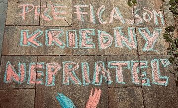 FOTO: Novembrová kriedová revolúcia