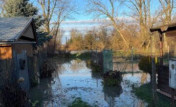FOTO: V Kalnej nad Hronom zaplavilo rekreačný areál Ostrov pohybu