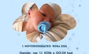 FOTO: Prvé bábätká nového roka 2026 v Nitrianskom kraji 