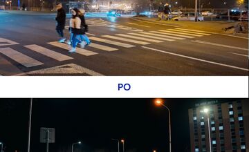 FOTO: Nitra zlepšuje bezpečnosť a nasvietila priechody, nové svetlá za takmer 17-tisíc majú chrániť chodcov