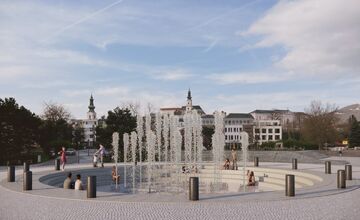FOTO: Fontánu na Svätoplukovom námestí čaká komplexná obnova. Takto bude vyzerať