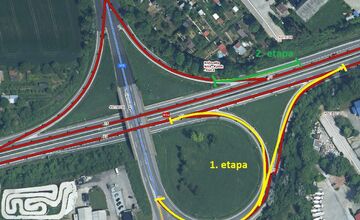 FOTO: Obmedzenia na križovatke R1A Nitra – Kynek