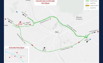 FOTO: Uzávierky pri Nitre pokračujú, vodičov čakajú obchádzky