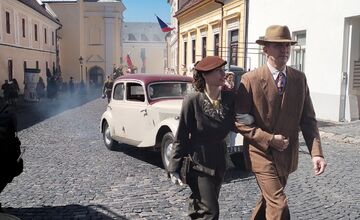 FOTO: Nakrúcanie filmu Autobus do Vlčích dier v Nitre